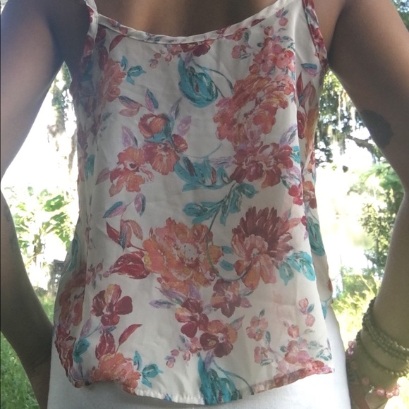 Full Tilt Medium Chiffon Tank Top with adj. straps - Picture 2 of 4